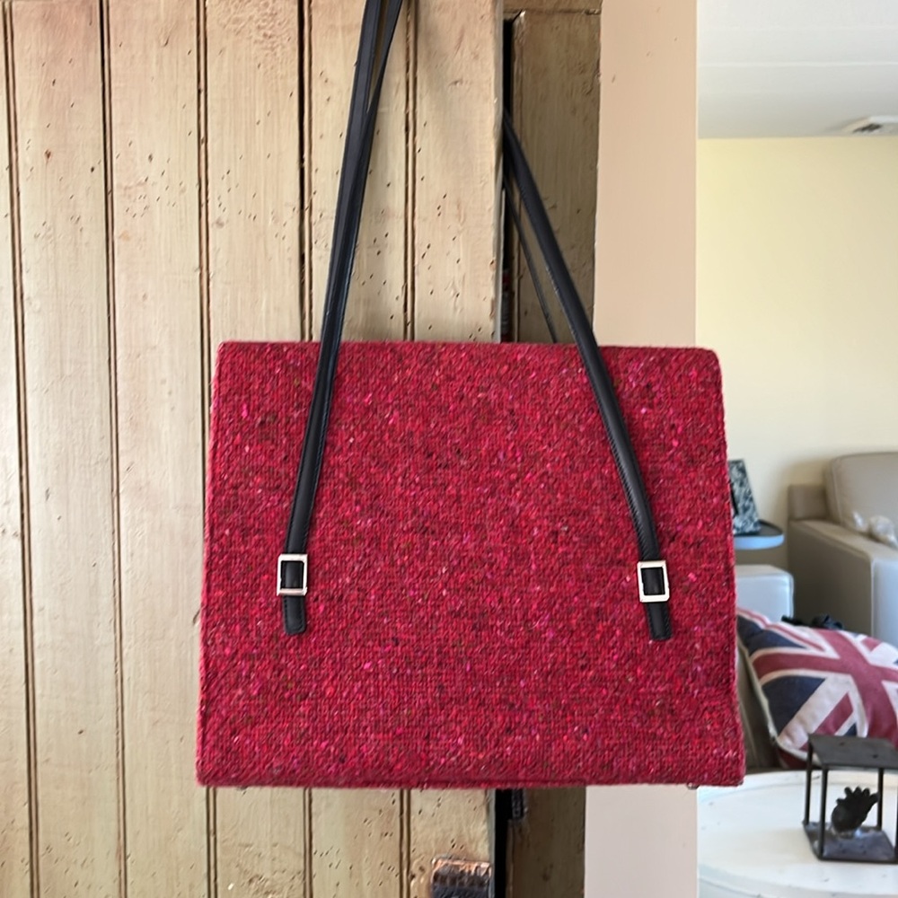 KATE SPADE red Tweed handbag - Picture 2 of 10